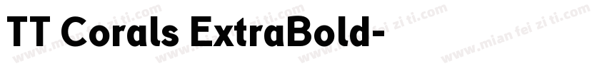 TT Corals ExtraBold字体转换